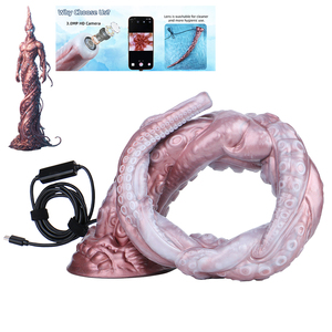YC-2518NK Dildo à longues tentacules avec caméra contrôlée par application, en silicone sûr, lumière LED 8 points, endoscope pour jeux sexuels et stimulation du point G/P - Product Image 1