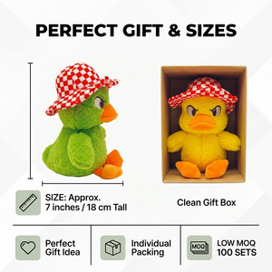 Peluche de Pato Enojado de 8 Pulgadas, Peluche Kawaii para Animales, Lindo Pato Meloso de Peluche, Juguete de Poliéster y Algodón, Decoración para Habitación - Product Image 3