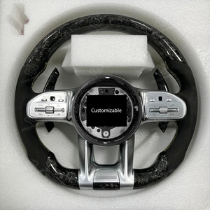 Volant forgé avec grip Alcantara pour Mercedes Benz CLS GLC GLE GLS GLA CLA GLK SLC W205 – Compatible avec 98 % des modèles (anciens et nouveaux) – Amélioration - Product Image 1