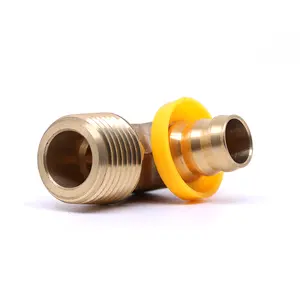 factory outlet Copper Pipe Brass Compression hose copper connector barb male thread barbed pipe fitting elbow brass