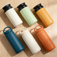 Mug à café isotherme à double paroi 350 ml 500 ml, gobelet de voyage en acier inoxydable pratique avec couvercle Kintos