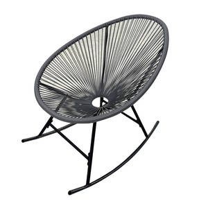 Silla de cuerda de caña de ratán para exteriores, muebles de exterior en forma de huevo, silla de aluminio de ratán - Product Image 4