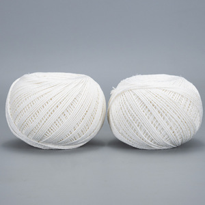 Pelote de fil de coton 4 fils, filé à la baguette, blanchi, absorbant l'humidité, pour la construction et l'artisanat - Product Image 2