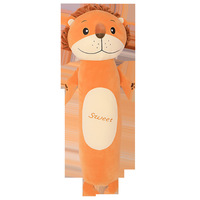Jouets en peluche personnalisés en gros, oreillers animaux de la forêt, oreillers cylindriques en peluche et jouets en peluche