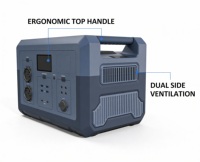 TD1200 1200W 1024Wh LiFePO4 Station-PD100W Generator Tenaga Surya 4 Soket AC MPPT Kompatibel Mobil Cadangan Darurat untuk Rumah Berkemah