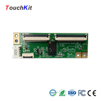 Pantalla Táctil Capacitiva TouchKit de 10.1 Pulgadas con Controlador EETI y Cable USB para Terminales Industriales o Médicos