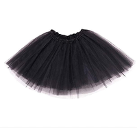 Tutu adolescent pour femmes adulte classique élastique 4 couches tulle tutu pour habiller la fête ballet danse allumer la robe tutu