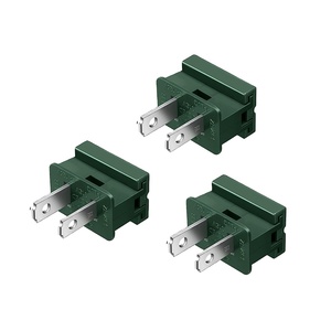 Haute qualité 125V 8AMP SPT-1 SPT-2 mâle <span class=keywords><strong>Vampire</strong></span> <span class=keywords><strong>prise</strong></span> pour C7 C9 lumières de noël <span class=keywords><strong>prise</strong></span> fils décorations de vacances en plein air - Product Image 1