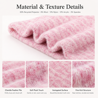 Fil fantaisie en velours chenille moelleux et varié, fil bouclé en plumes, peluche douce torsadée en Z pour tricot de pulls, écharpes, châles et chapeaux