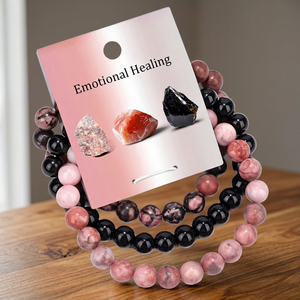 Wholesale Crystalsbydua Stone <b>Amethyst</b> Crystal Energy Spiritual Fashion Trend Love Theme Round Graduation Gift <b>Bracelet</b> Set - Product Image 1