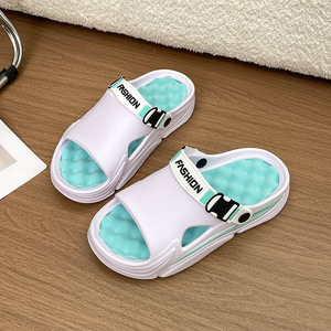 Sandalias EVA para <span class=keywords><strong>Hombre</strong></span> al por Mayor, con Logotipo Personalizado, Antideslizantes, Ligeras, Transpirables, con Suela Gruesa, para Playa, Verano, Aire Libre, Casuales - Product Image 4