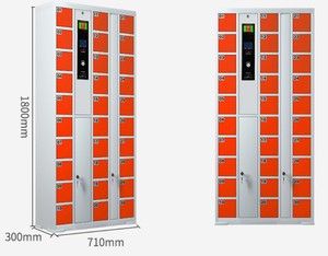 Swipe carte mot de passe bagages électroniques casier à colis en acier sac stockage <span class=keywords><strong>téléphone</strong></span> portable casier stockage extérieur courrier casier - Product Image 1