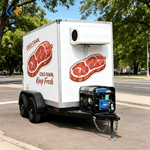 Camión de Comida con Acabado en Terciopelo, Totalmente Equipado, para Pizza y Barbacoa, Remolque Refrigerado para Exteriores - Product Image 1