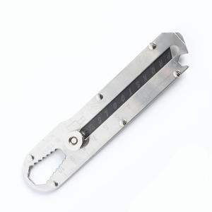 Couteau utilitaire multifonctionnel en acier inoxydable à lame large de 18 mm, qualité industrielle, porte-couteau à papier - Product Image 3