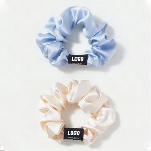 Coleteros de Seda para Mujer con Logotipo Personalizado, Elásticos, Sin Enredos, de 1 a 6 cm, para Uso Diario - Product Image 2