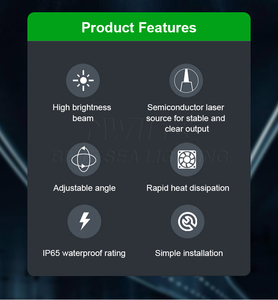 Không thấm nước IP đơn-đầu màu xanh lá cây LED ánh sáng laser cho các sự kiện ngoài trời đường cao tốc Disco DJ Câu Lạc Bộ quán bar cho sử dụng ngoài trời - Product Image 2