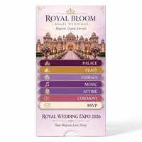 Tarjetas de agradecimiento personalizadas para boda con diseño de cascada y pestañas con fotos de la ceremonia y la recepción.