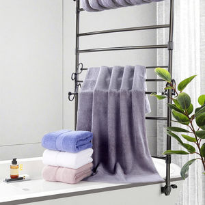 <span class=keywords><strong>Serviette</strong></span> de bain en coton épaissie, absorbante douce avec logo brodé, combinaison d'étiquetage de <span class=keywords><strong>cheveux</strong></span> pour un usage domestique Vente à chaud <span class=keywords><strong>Amazon</strong></span> - Product Image 1