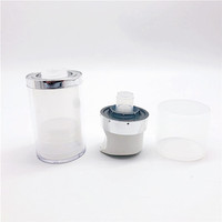 Bouteille de pompe sans air acrylique ronde cylindrique 50ml 80ml 120ml
