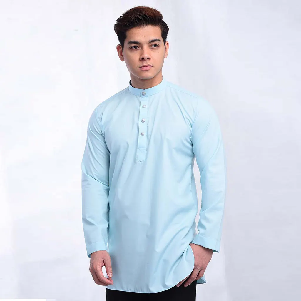 Cekak Musang короткий дизайн Kurta, малайзийский мужской стиль, Курта, 2024, хлопок, религиозная курта для мужчин, логотип с вышивкой OEM