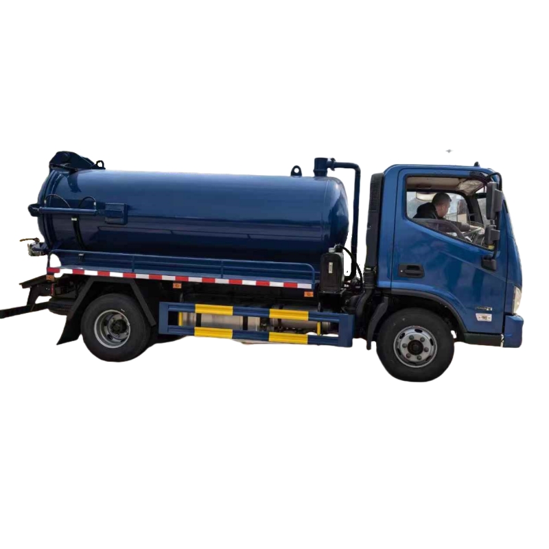 2025 New Cheap Foton Aumark 5tons 6m³ 5000L Blue 6meters Long Sewage Suction Truck for Sale