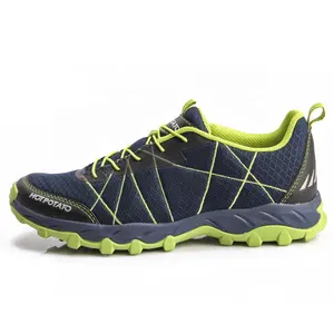 Sepatu Lari Trail Jala Antiselip Pria, Sepatu HP9006 Bersirkulasi Antiselip untuk Pria