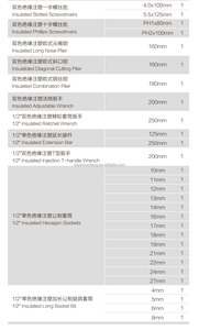 29PCS Insulated Ratchet Wrenches VDE 1/2 Socket Set 1000V Auto Repair Tools - Product Image 5