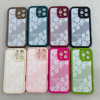 Coque de téléphone iPhone 17 Pro en TPU mat avec motif floral en dentelle, couleur ivoire blush, panneau de protection de l'appareil photo, personnalisable, fournisseurs en gros