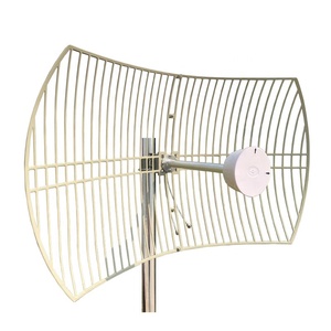 Antenne parabolique pour modem LTE 4G 5G avec connecteur femelle 2xN, 2x câble RG402, polarisation verticale et horizontale, 1.5 VSWR - Product Image 1