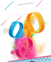 Bracelet Connecté à Écran OLED Digital avec Alarme Vibrante, Rappel par Vibration, Étanche pour Montre Connectée