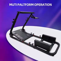 Support de volant de course JBR1012K, simulateur de jeu de voiture à pièces avec volant en métal, levier de vitesses