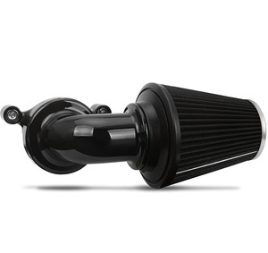 Pour Harley Big Twin Softail Dyna Fat Boy Heritage 1999-2015 Stage 1 Cone Air Cleaner High Flow Intake Filter Performance Upgrade - Product Image 1