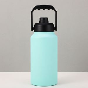 Seau à glace isotherme de camping 64 oz, bouteille d'eau en acier inoxydable, tasse thermos portable 128 oz avec couvercle - Product Image 5