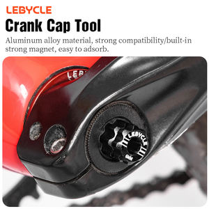 Outil de fixation et de démontage du capuchon de <span class=keywords><strong>manivelle</strong></span> de vélo de route LEBYCLE MTB, <span class=keywords><strong>extracteur</strong></span> de boulon de capuchon de <span class=keywords><strong>manivelle</strong></span> pour Shimano SRAM - Product Image 2