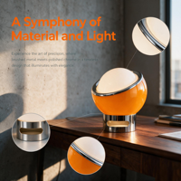 Lampe de chevet LED moderne de luxe en métal avec design épuré, intensité réglable, alimentation USB pour chambres et hôtels
