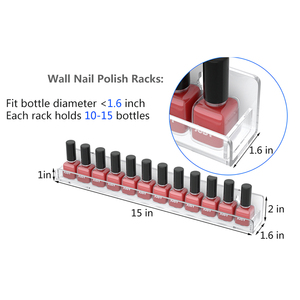 Bán Sỉ Bộ 3 Kệ Nổi Sơn Móng Tay Gắn Tường Bằng Acrylic Trong Suốt Giá Sắp Xếp Trưng Bày Tinh Dầu - Product Image 6