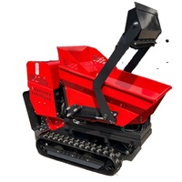 Mini-Raupenlader Benzinbetriebener Hydraulischer Kettendumper Baustellen-Minitransporter