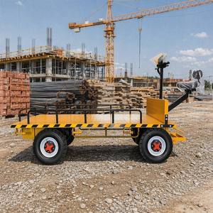 Chariot de <span class=keywords><strong>transport</strong></span> électrique à plateau plat pour remorque de camion, chariot à marche arrière pour la manutention de marchandises - Product Image 5