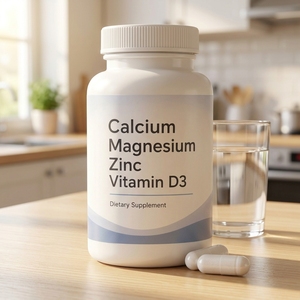 Capsules de calcium, magnésium, zinc et <span class=keywords><strong>vitamine</strong></span> D3 Flourisher, 60 unités, complément alimentaire pour hommes et femmes adultes - Product Image 2