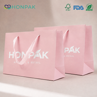 Sacs Cadeaux en Papier Rose Personnalisés HONPAK pour l'Emballage de Parfums Homme/Femme