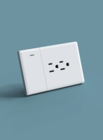 KLASS Vente à chaud Blanc Or Gris 118mm OEM/ODM Thaïlande Prise murale américaine Prise de courant électrique modulaire