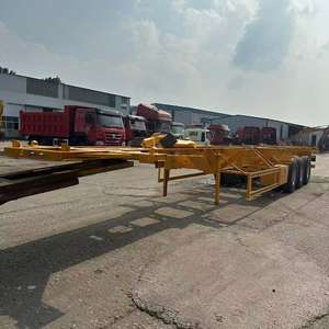 <span class=keywords><strong>Prix</strong></span> bas, semi-remorque porte-conteneurs squelette 20 pieds 40 pieds, châssis de semi-remorque porte-conteneurs neuf et d'occasion - Product Image 6