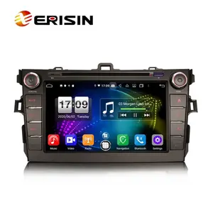 새로운 에리신 ES8728A 8 인치 안드로이드 10.0 자동차 멀티미디어 CarPlay 자동 GPS TPMS DVR DSP 라디오 도요타 코롤라 알티스 오리스