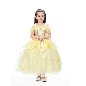 Vestito da <span class=keywords><strong>principessa</strong></span> bella ragazza <span class=keywords><strong>principessa</strong></span> di bellezza per bambini Costume da bella bestia bambina natale <span class=keywords><strong>principessa</strong></span> festa di compleanno vestito elegante - Product Image 2
