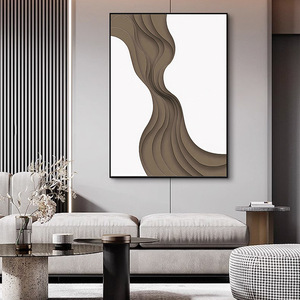 Lukisan garis seni ruang tamu restoran latar belakang sofa lukisan dekorasi teras ukiran kreatif abstrak modern sederhana - Product Image 6