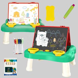 Pizarra de Dibujo Educativa Multifuncional de Plástico para Niños, Mesa de Aprendizaje STEM para Niños con Espacio para Graffiti y Escritura - Product Image 3