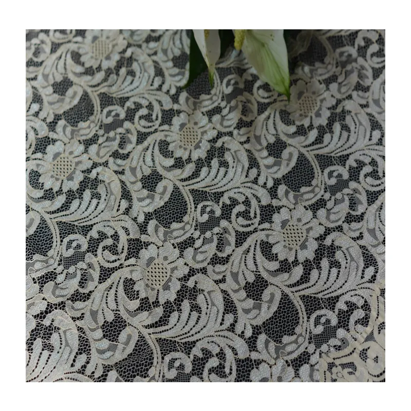 2024 bridal lace white material fabric wedding dress dress lace fabric