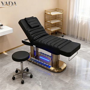 Lettino da Massaggio Elettrico Regolabile in Altezza 68-91CM con Controlli Laterali, Funzione di Inclinazione Completa, Tavolo da Massaggio per Salone e Spa con Luce - Product Image 1