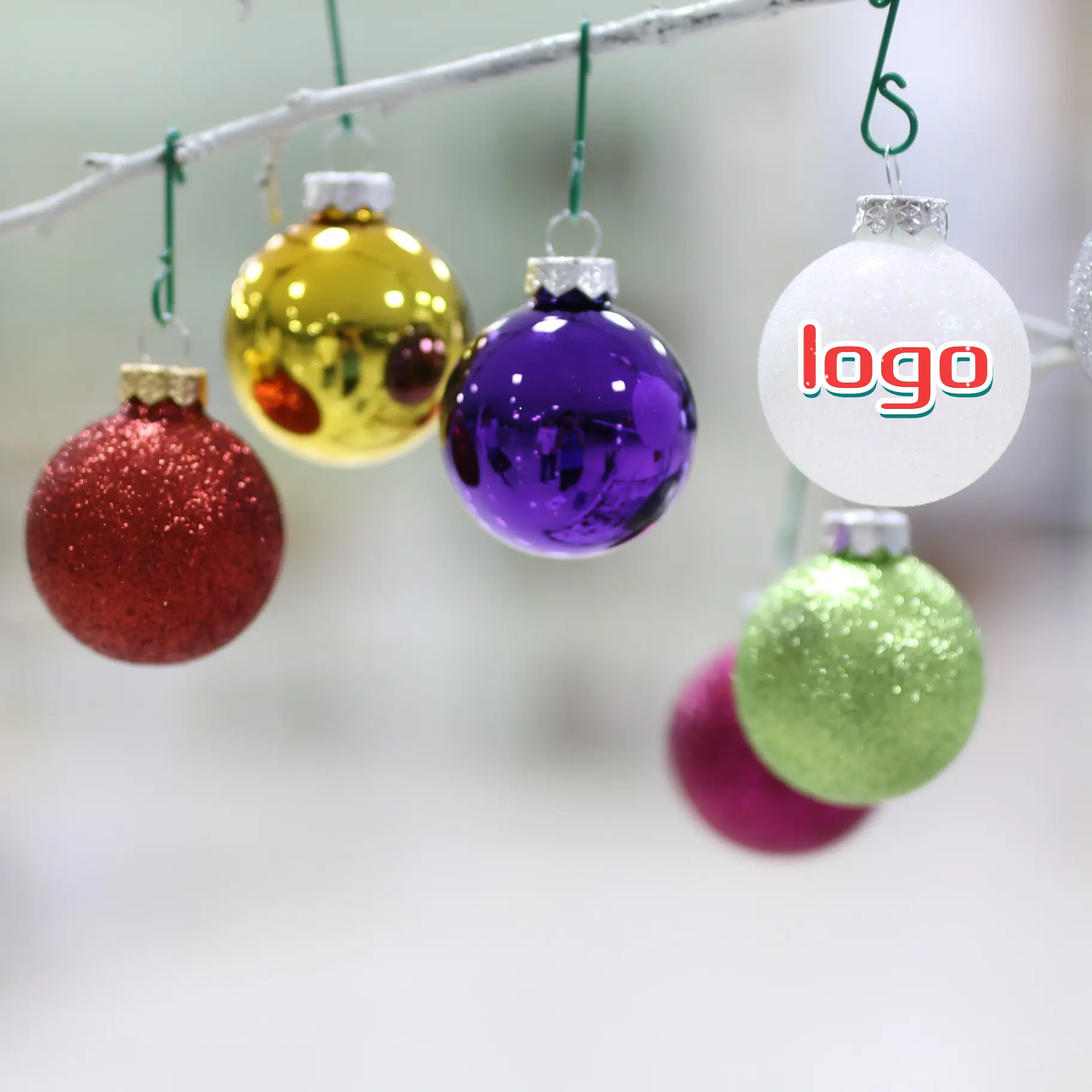 Wholesale Holiday Event Decoration Large Matte Ornament glass Tree Christmas Balls