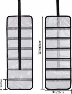 <b>Roll</b> up Fishing Lure Wraps Lure <b>Bag</b> 6 Pocket PVC Protective Cover Saltwater Hook Covers Lure Bait Protector - Product Image 3